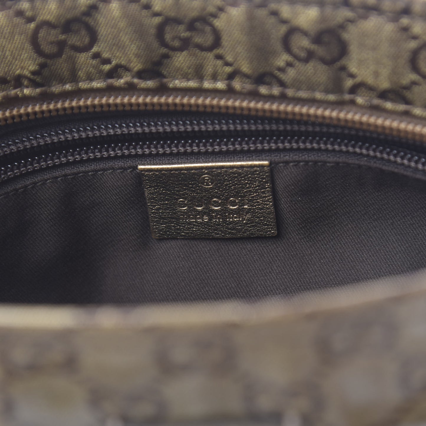 Crystal Monogram Web Small Flat Messenger Crossbody Bronze