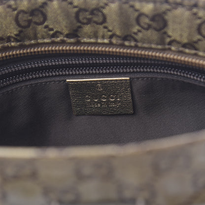 Gucci Crystal Monogram Web Small Flat Messenger Crossbody Bronze 6 of 10