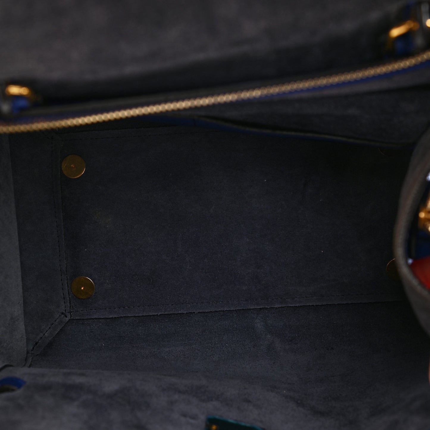 Grained Calfskin Mini Belt Bag Indigo