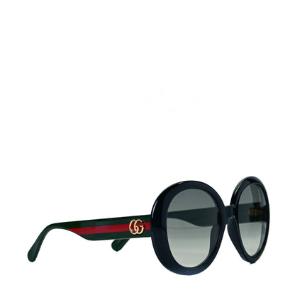 Gucci Round Eye GG Web Sunglasses GG0712S Black 6 of 7