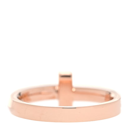 Tiffany 18K Rose Gold Diamond T T1 Ring 48 4.5 3 of 5