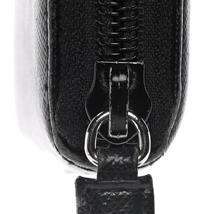 Prada Saffiano Triangle Zip Around Wallet Black 15 of 15