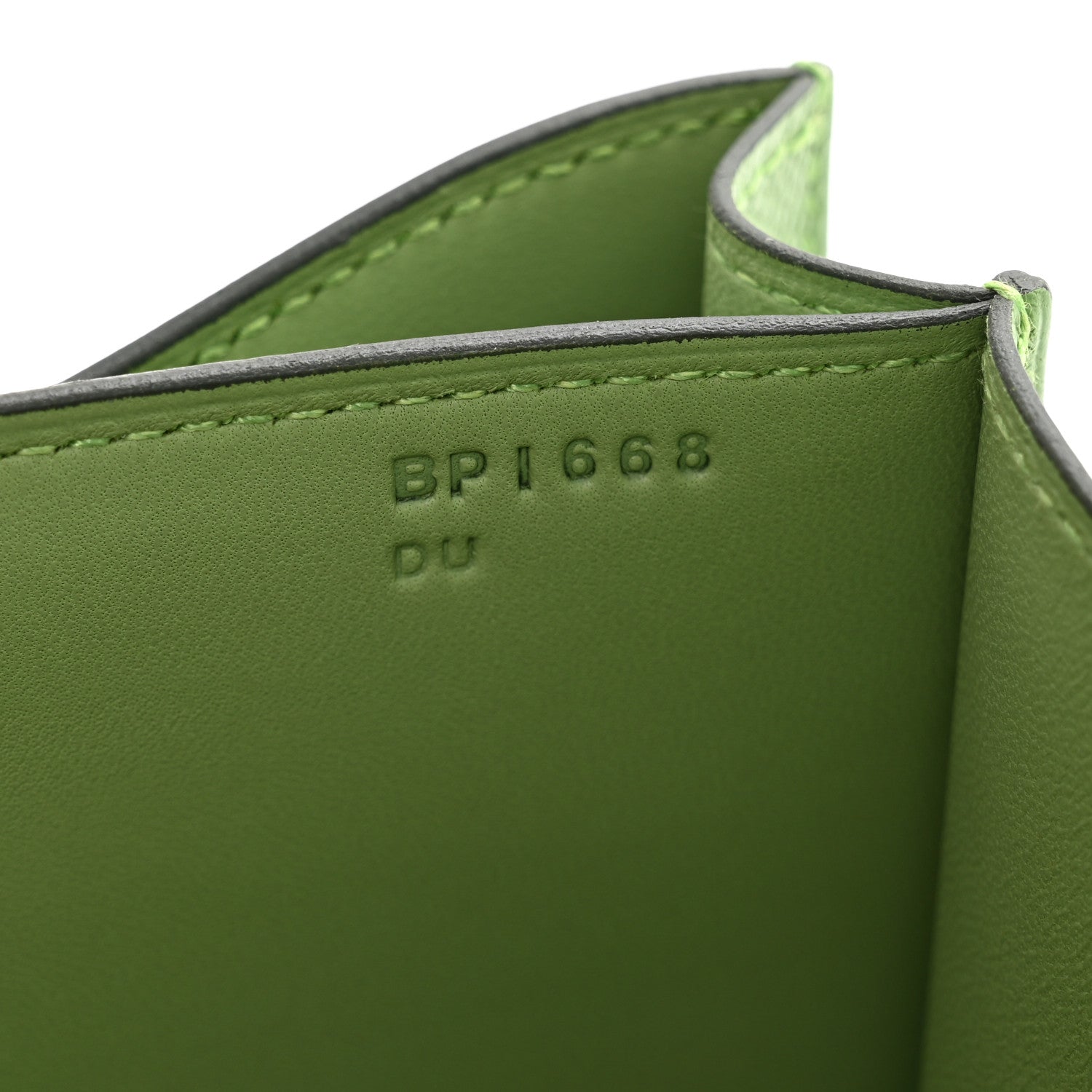 Hermes Epsom Shiny Alligator Lizard Constance 18 Vert Criquet Cactus Beige Sable Ombre 9 of 12