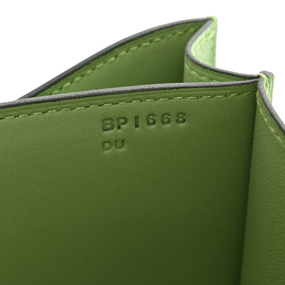 Hermes Epsom Shiny Alligator Lizard Constance 18 Vert Criquet Cactus Beige Sable Ombre 9 of 12