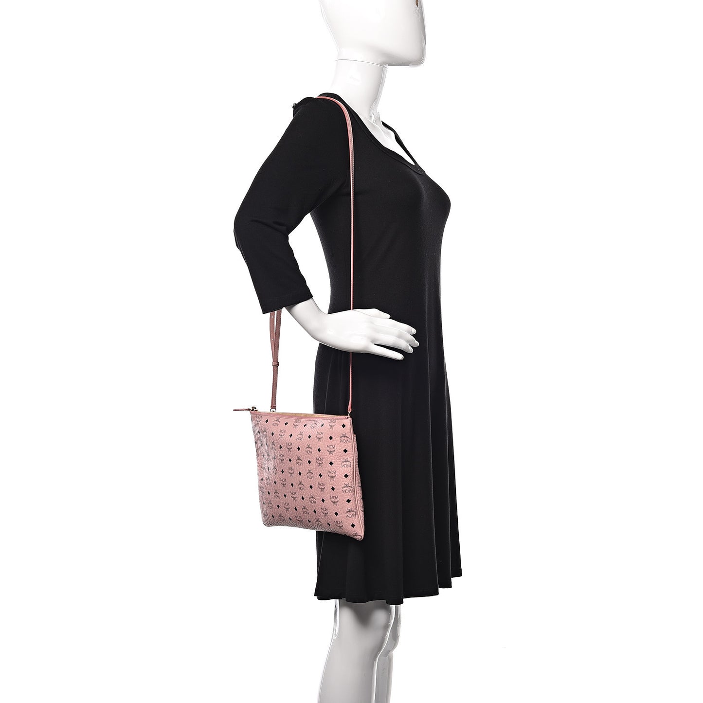 Visetos Medium Crossbody Pouch Soft Pink