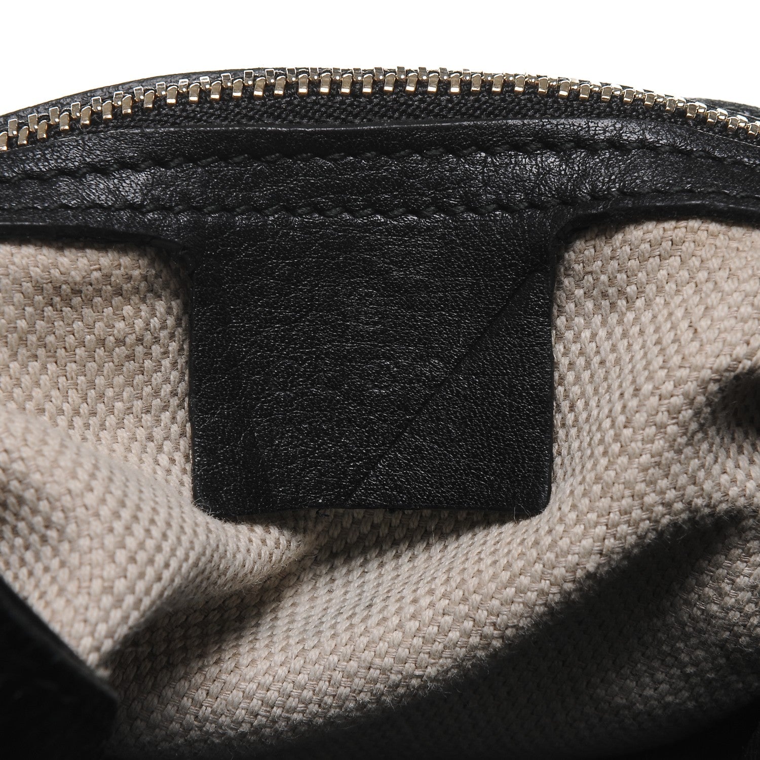 Gucci Pebbled Calfskin Medium Soho Chain Shoulder Bag Black 7 of 11
