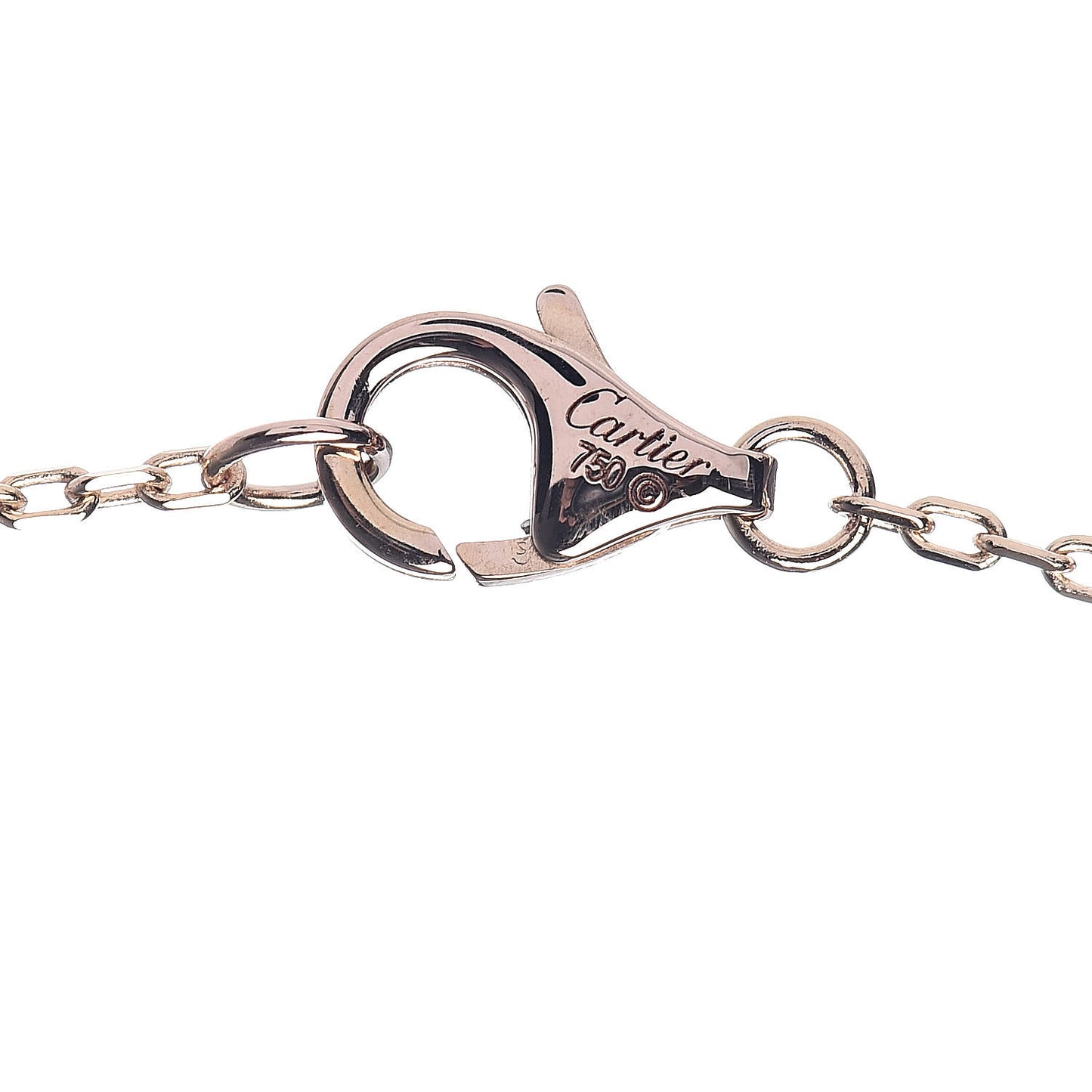 18K Pink Yellow White Gold Trinity Heart Necklace