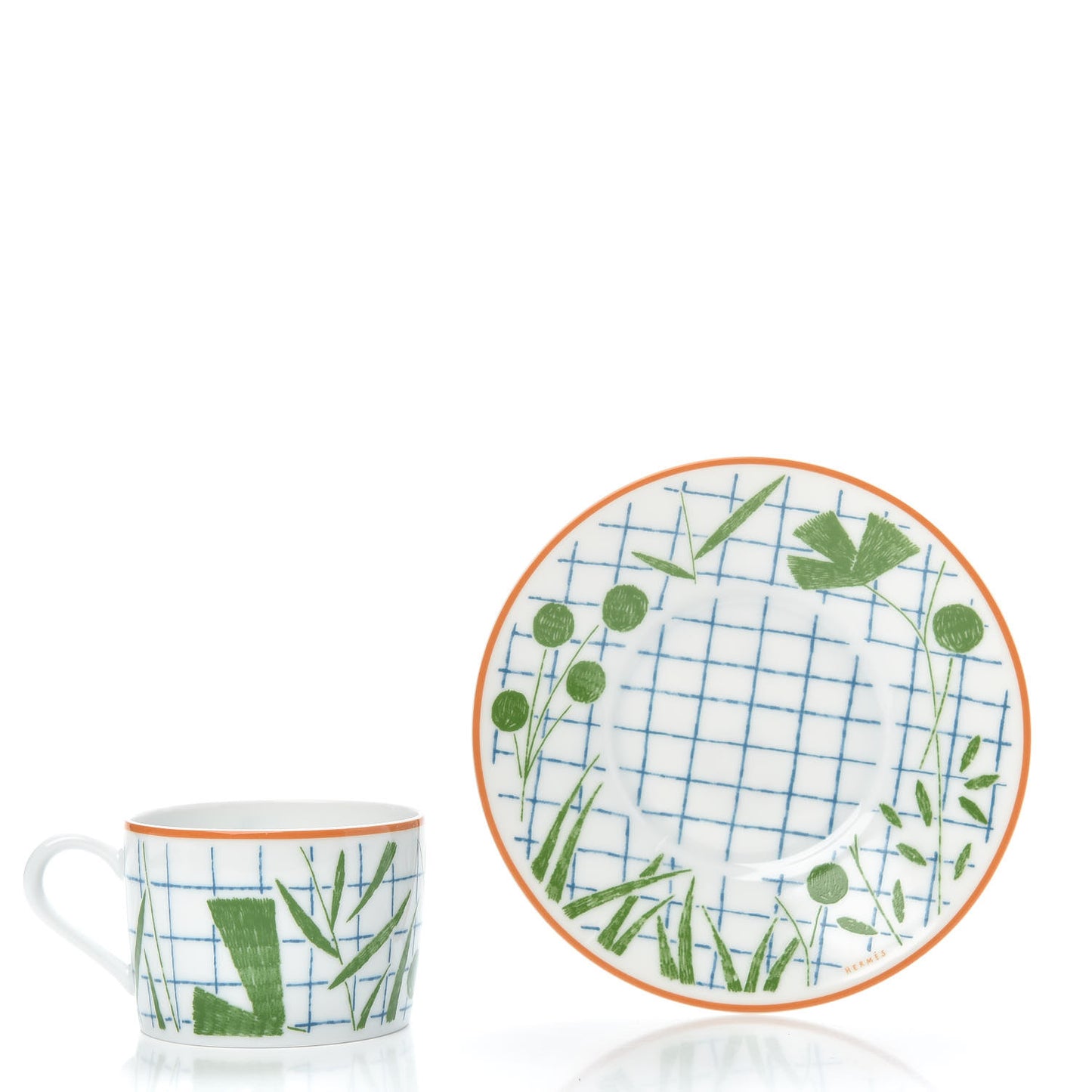 Porcelain A Walk In The Garden Tea Cup And Saucer