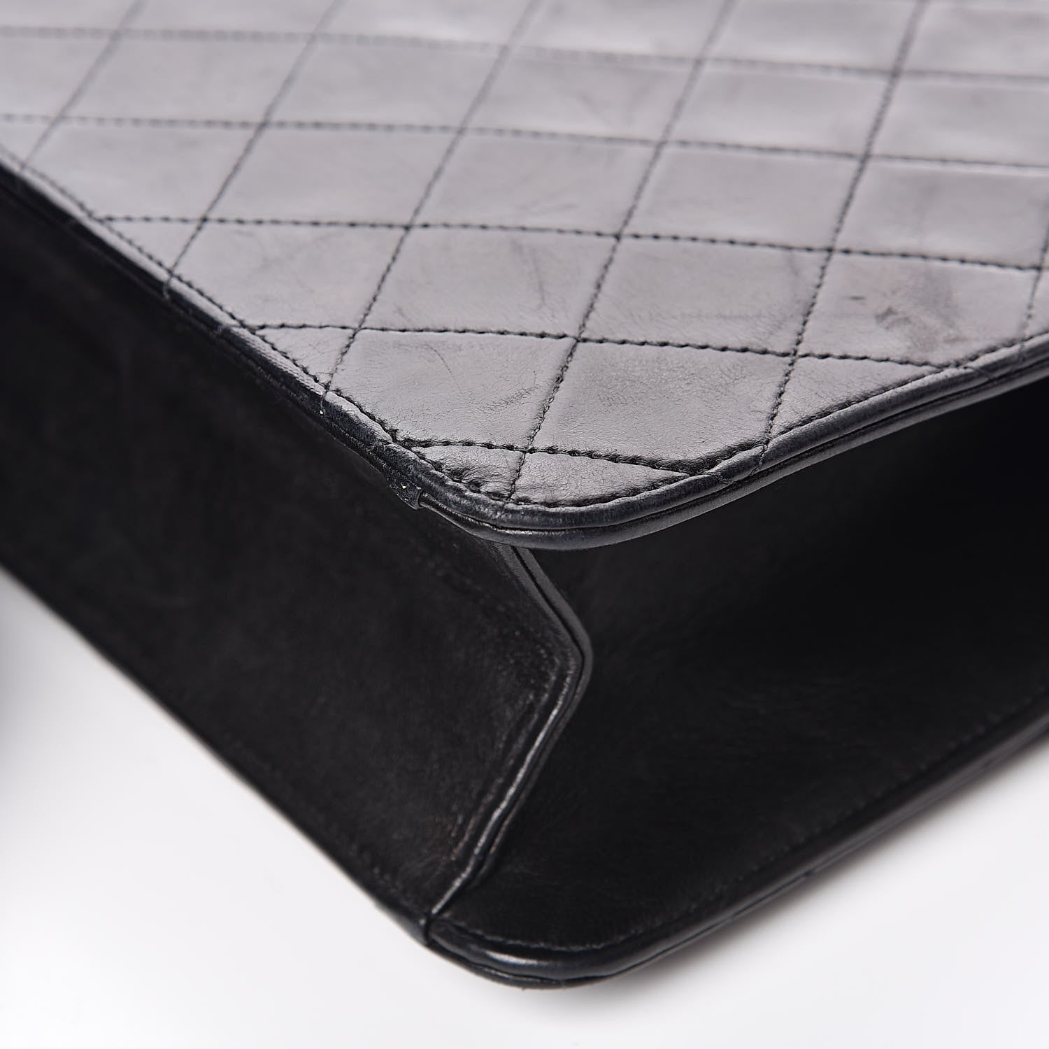 Chanel Lambskin Quilted Medium Single Flap Black 14 of 16
