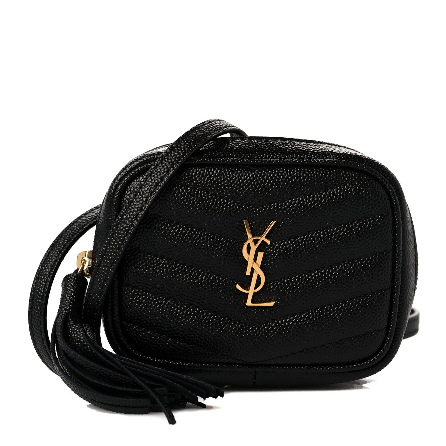Grain De Poudre Matelasse Monogram Baby Lou Camera Bag Black
