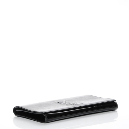 Saint Laurent Textured Patent Monogram Large Belle De Jour Clutch Black 4 of 7
