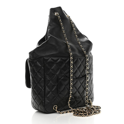 Chanel Lambskin Quilted Large In Seoul Backpack Navy 3 of 9