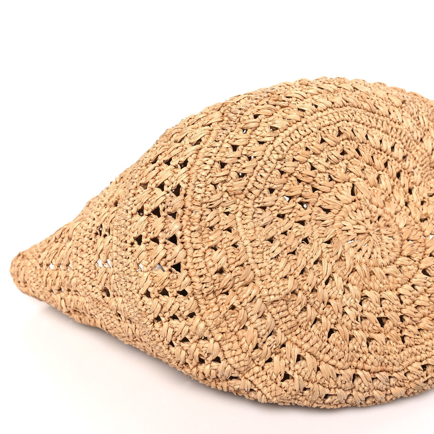 Saint Laurent Raffia Calfskin Small Panier Tote Naturel 8 of 10