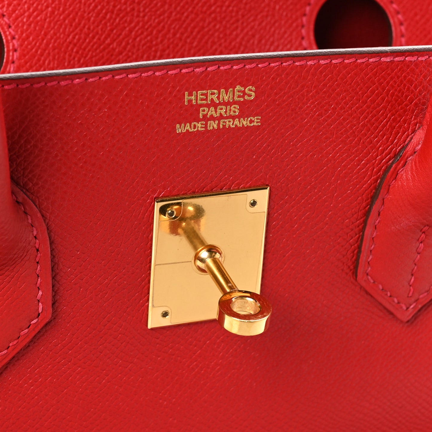 Epsom Birkin 35 Rouge Casaque