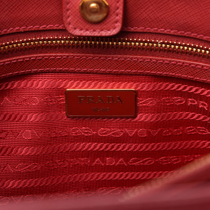 Prada Saffiano Lux Medium Tote Fuoco 8 of 10