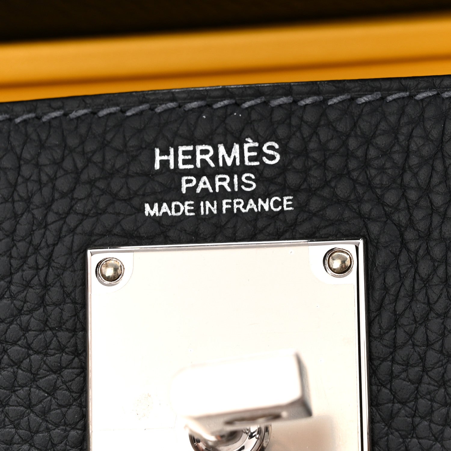 Hermes Togo Hac A Dos PM Backpack Caban Jaune De Naples Feu 6 of 10