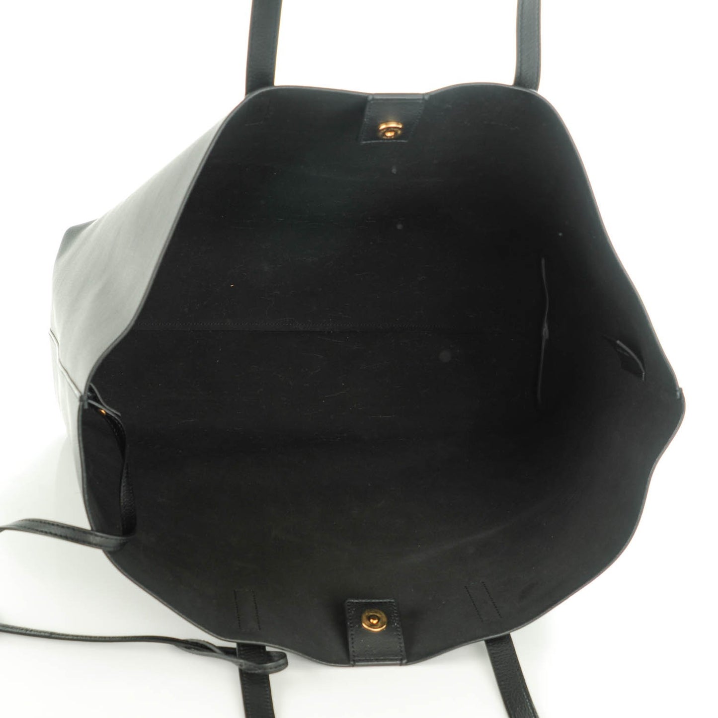 Calfskin Large Shopping Tote Black