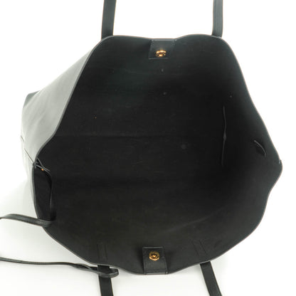 Saint Laurent Calfskin Large Shopping Tote Black 6 of 8