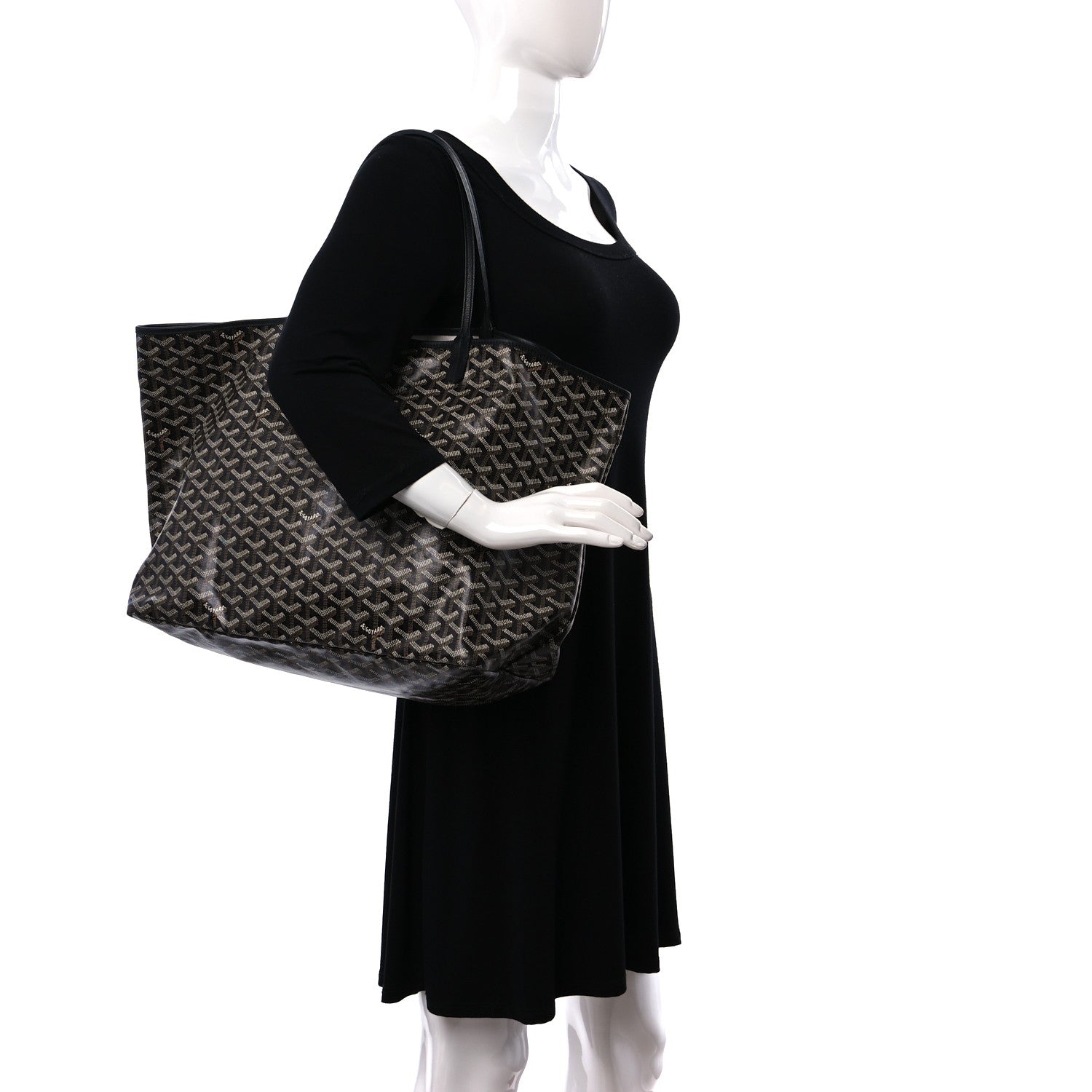 Goyard Goyardine Saint Louis GM Black 2 of 9
