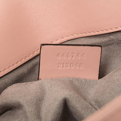 Gucci Calfskin Matelasse Mini GG Marmont Shoulder Bag Perfect Pink 7 of 7