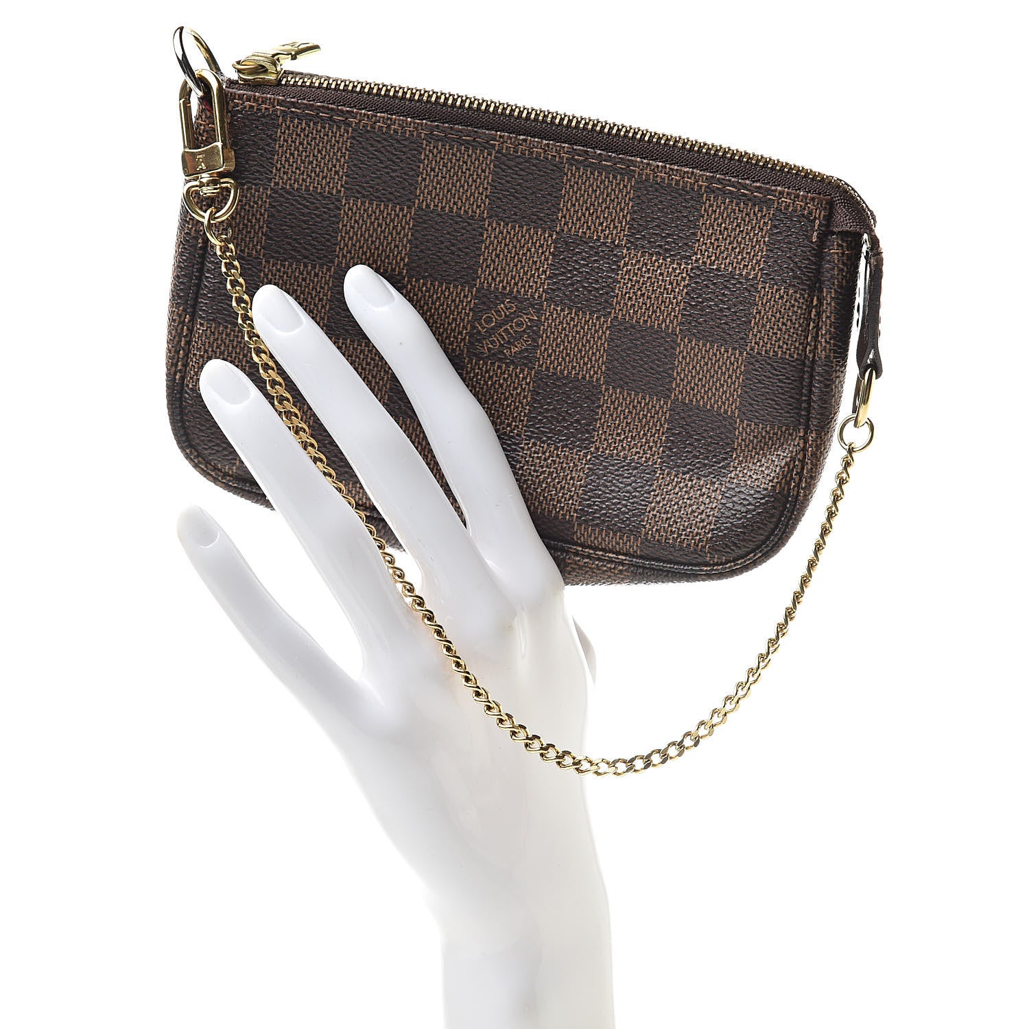 Louis Vuitton Damier Ebene Mini Pochette Accessories 2 of 8
