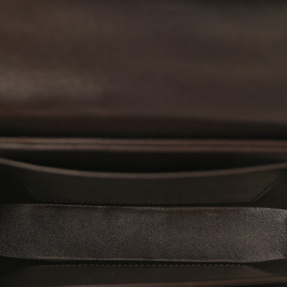 The Row Polished Saddle Calfskin The Sofia 8.75 Crossbody Cherry Wood 5 of 9