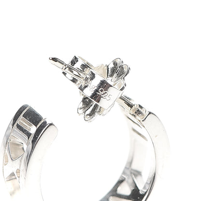 Tiffany Sterling Silver Small Atlas Open Hoop Earrings 6 of 7