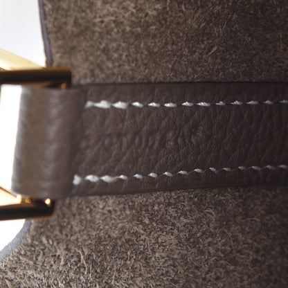 Hermes Taurillon Clemence Picotin Lock 18 PM Etoupe 9 of 10