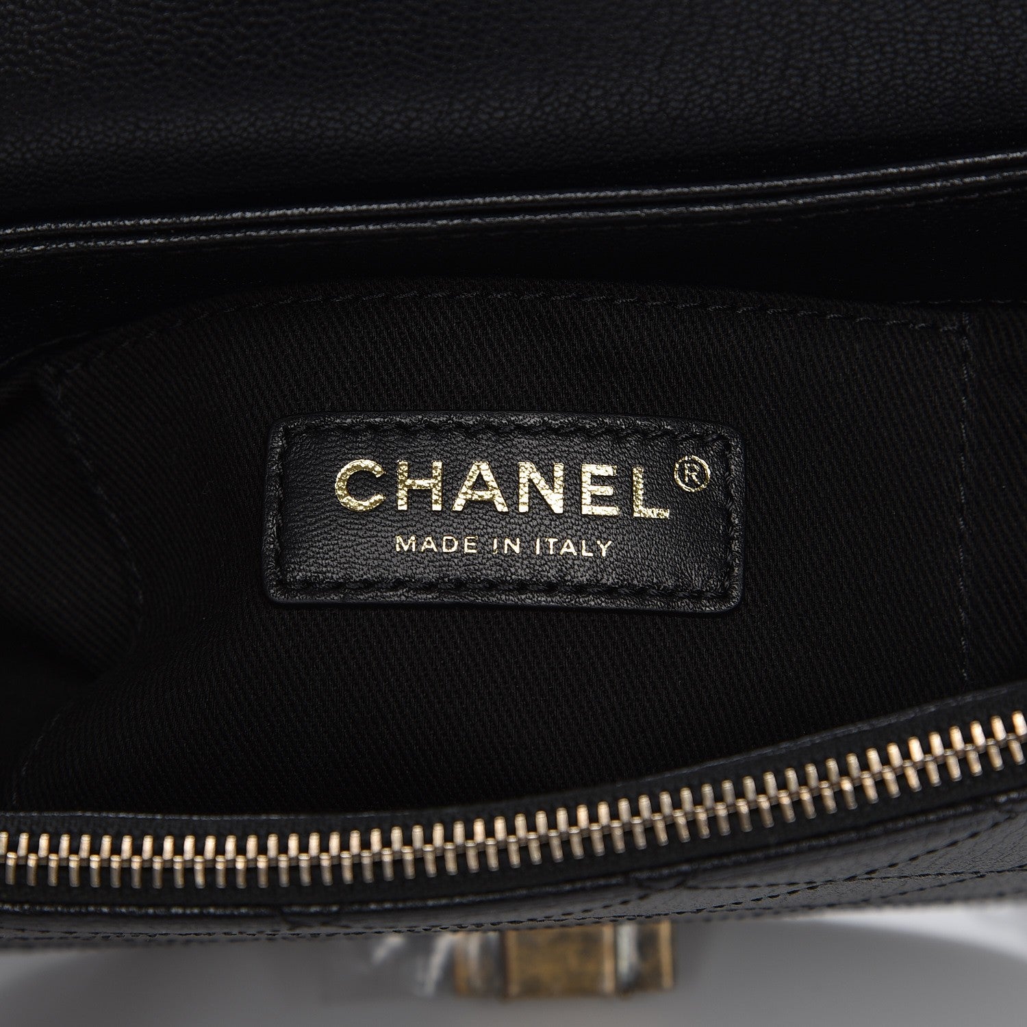 Chanel Shiny Calfskin Goatskin Quilted Small Coco Curve Messenger Flap Black 6 of 8