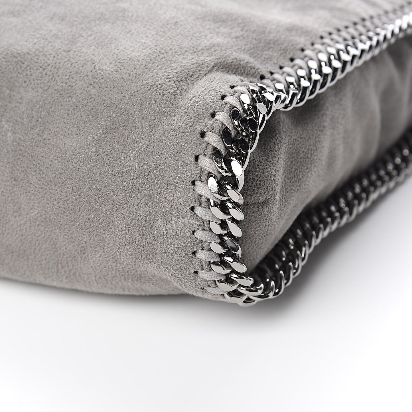 Shaggy Deer Falabella Fold Over Tote Grey