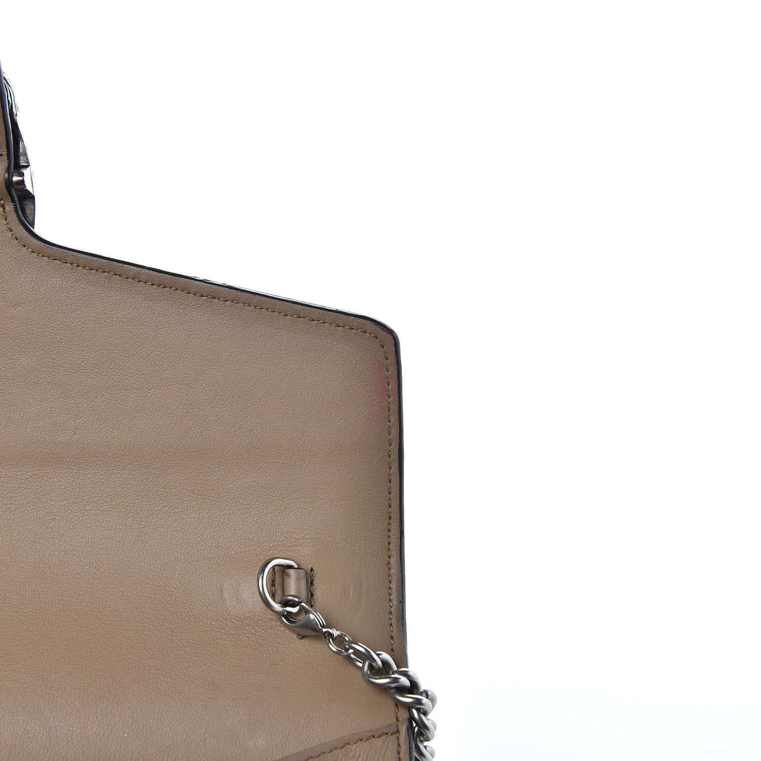 Gucci GG Supreme Monogram Mini Dionysus Chain Wallet Beige Taupe 9 of 10