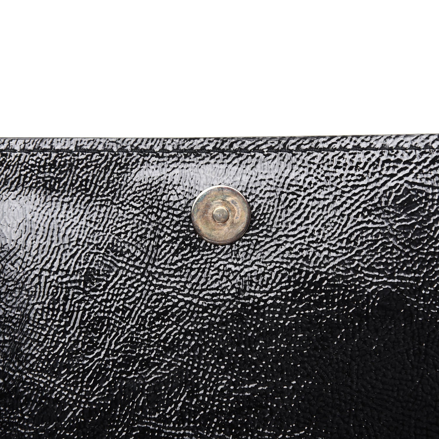 Saint Laurent Textured Patent Monogram Belle De Jour Clutch Black 8 of 13