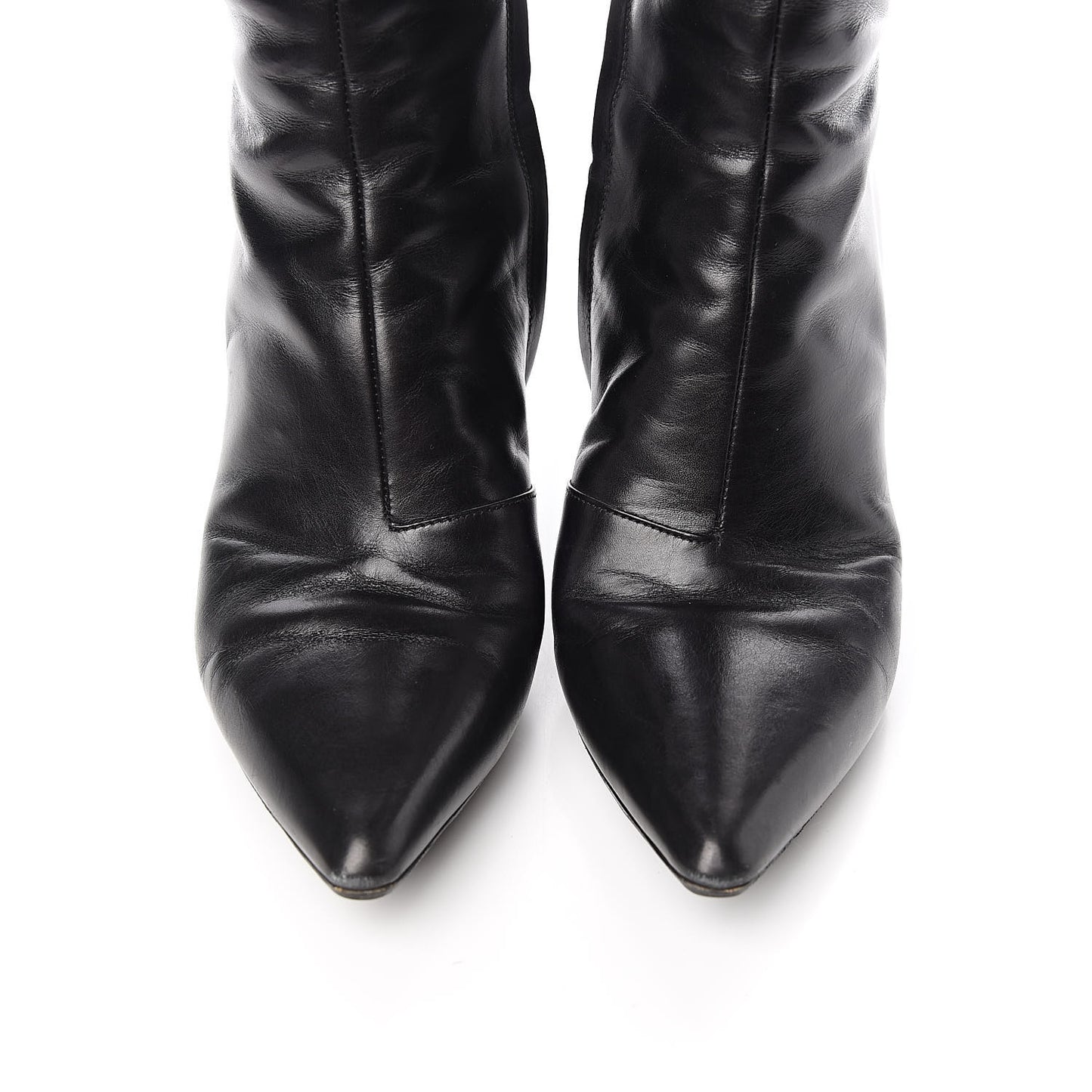 Calfskin Gamble High Boots 36 Black