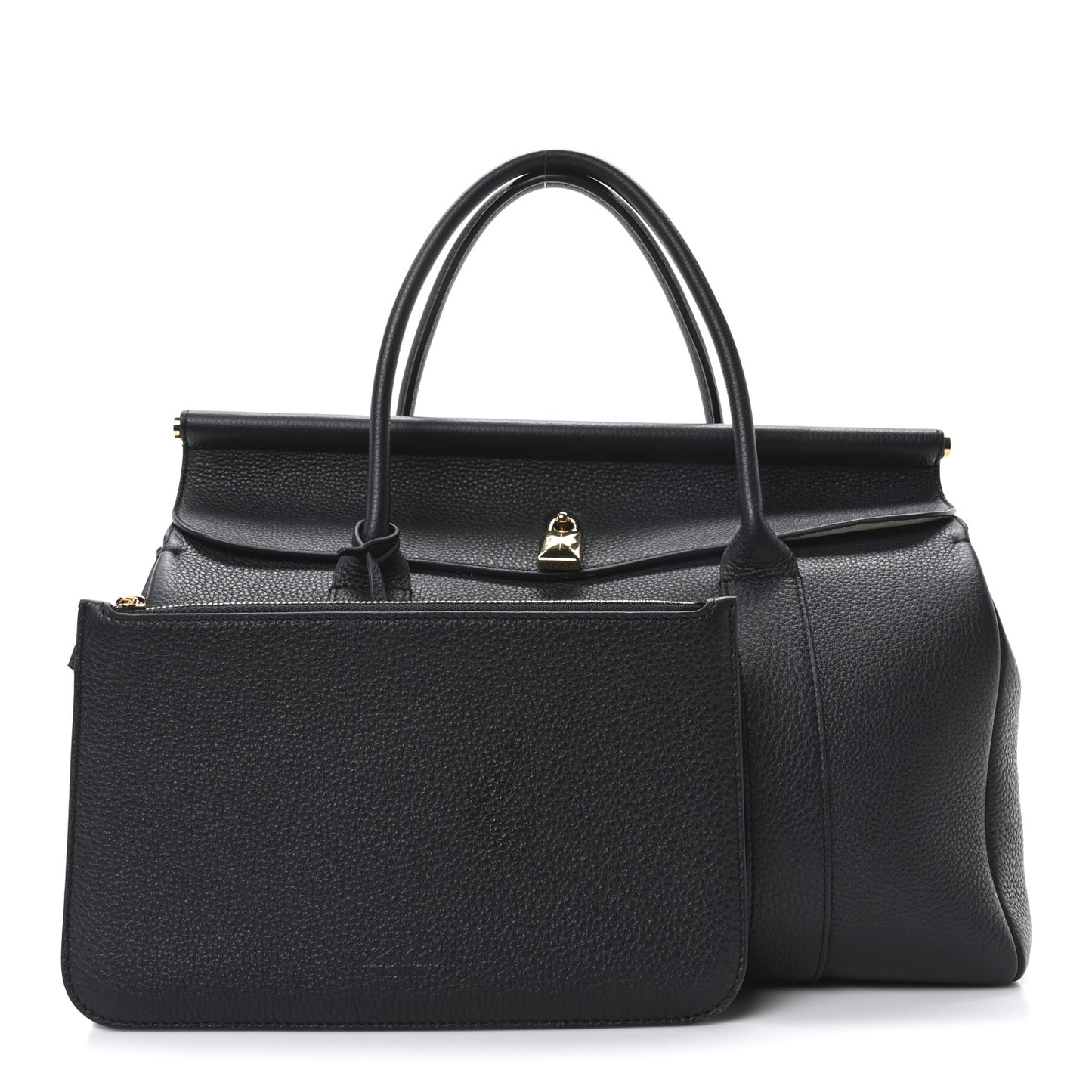 Grained Calfskin L32 Loom Bag Blue Navy