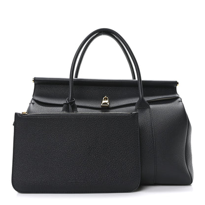Loro Piana Grained Calfskin L32 Loom Bag Blue Navy 3 of 10
