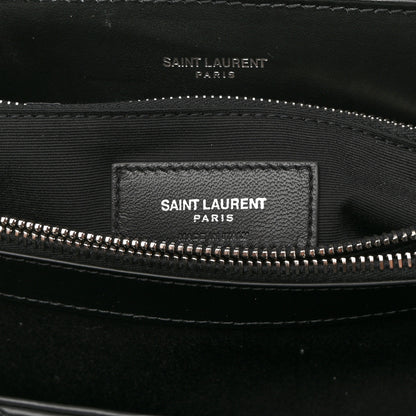 Saint Laurent Calfskin Y Quilted Monogram Medium Loulou Chain Satchel Black 7 of 9