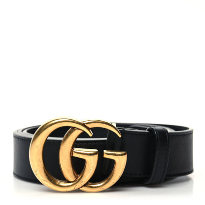 Gucci Moon Calfskin Double G 30mm Belt 105 42 Black 1 of 5