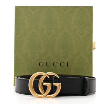 Gucci Moon Calfskin Double G 30mm Belt 100 40 Black 9 of 9