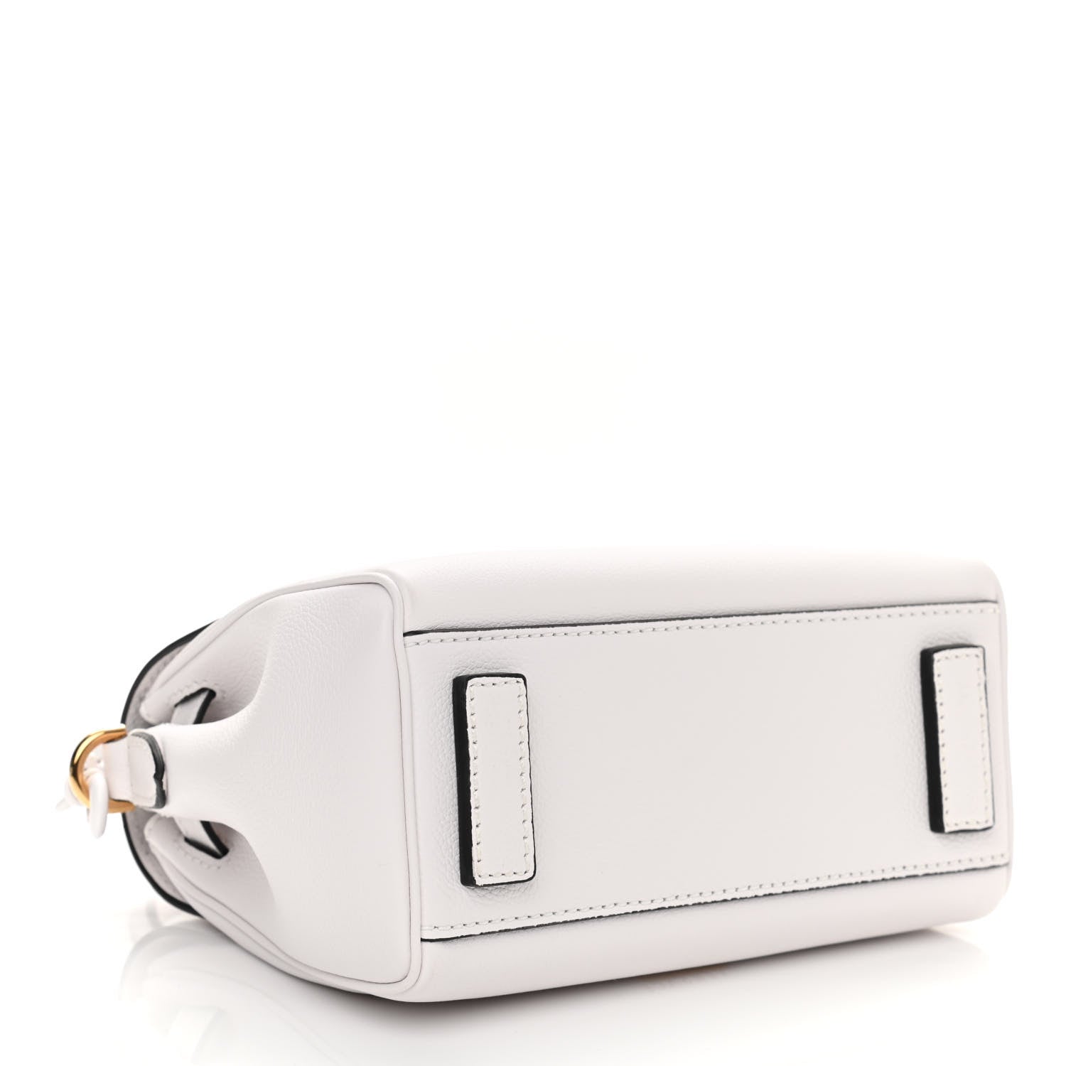 Versace Grained Calfskin Small La Medusa Top Handle Bag White 4 of 9