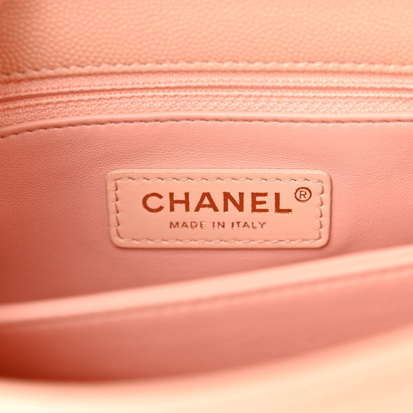 Caviar Quilted Mini Coco Handle Flap Light Pink