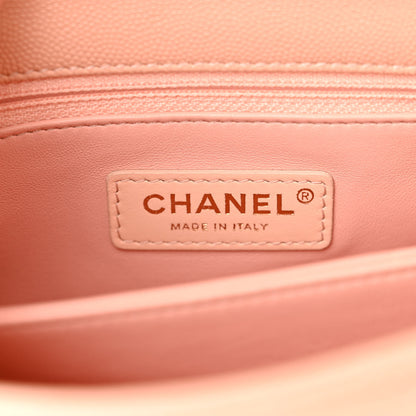 Chanel Caviar Quilted Mini Coco Handle Flap Light Pink 6 of 10