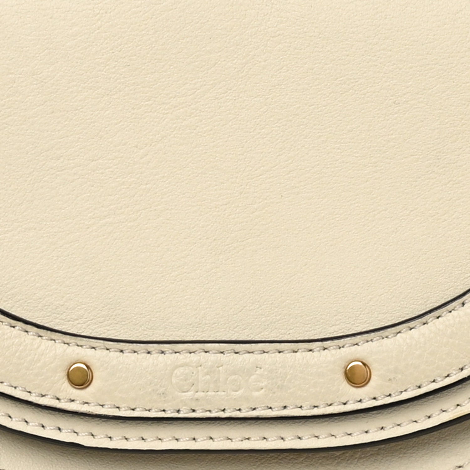 Chloe Calfskin Small Nile Bracelet Minaudiere Bag Off White 8 of 10