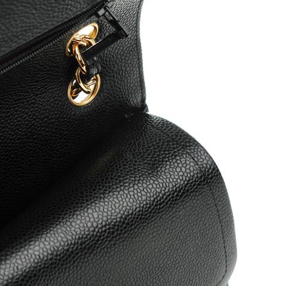 Chanel Caviar Quilted Jumbo Double Flap Black 9 of 9