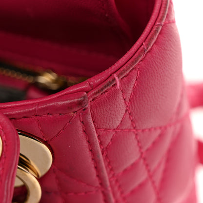 Christian Dior Lambskin Cannage Mini Lady Dior Fuchsia 12 of 12