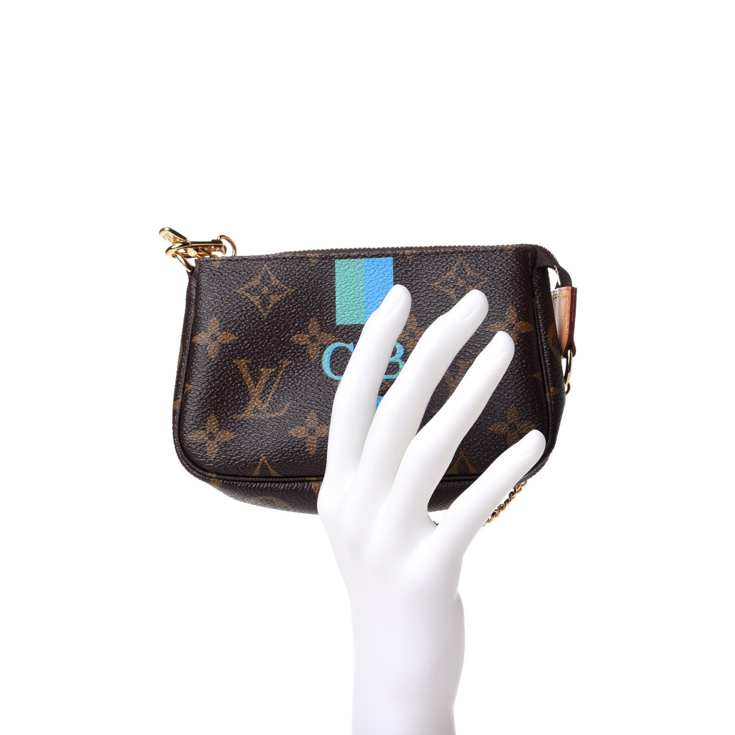 Louis Vuitton Monogram My LV Heritage Mini Pochette Accessories Vert Clair Blue Clair 2 of 8