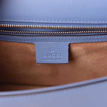 Gucci Calfskin Small Sylvie Shoulder Bag Clear Sky Blue 6 of 10