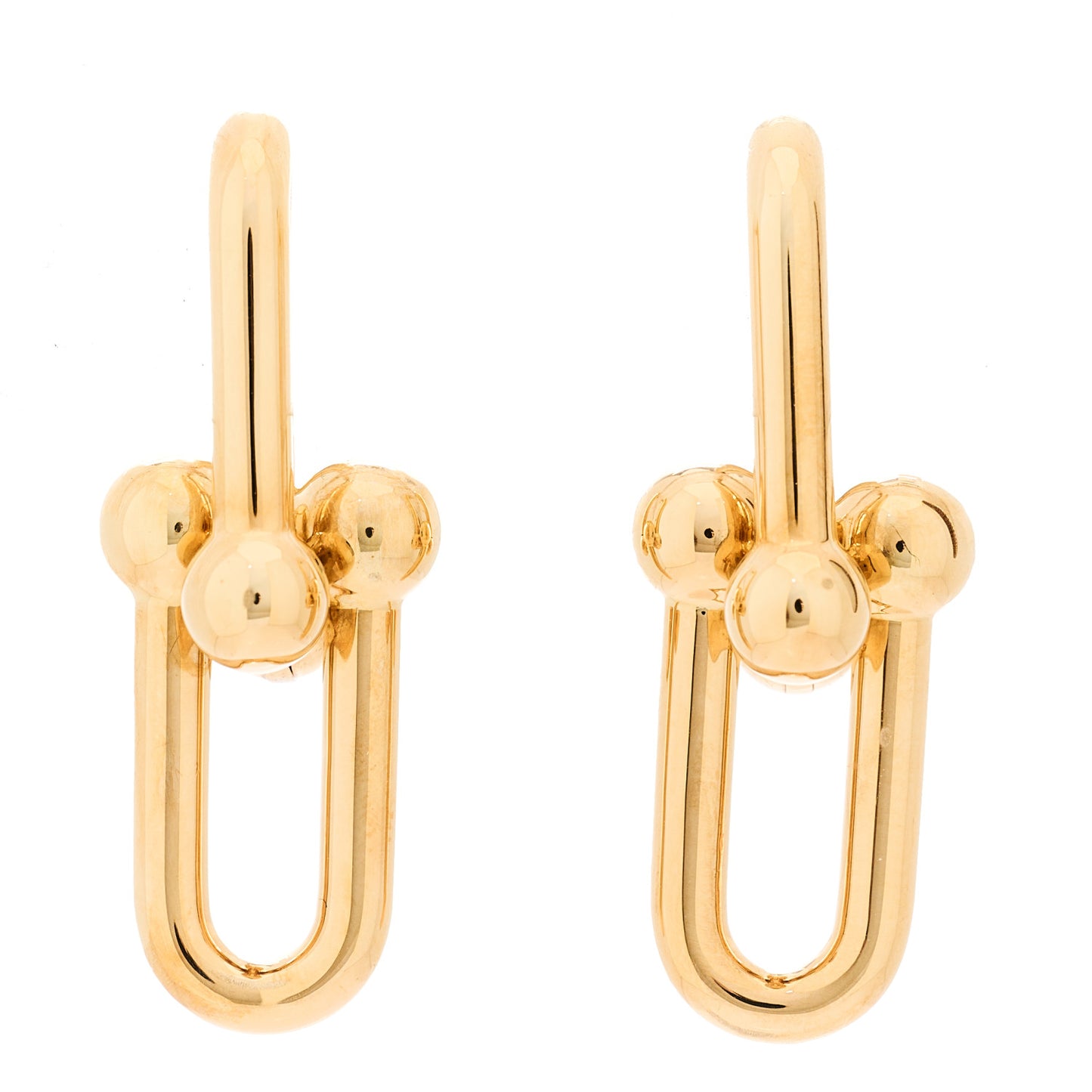 18K Yellow Gold Large HardWear Link Earrings