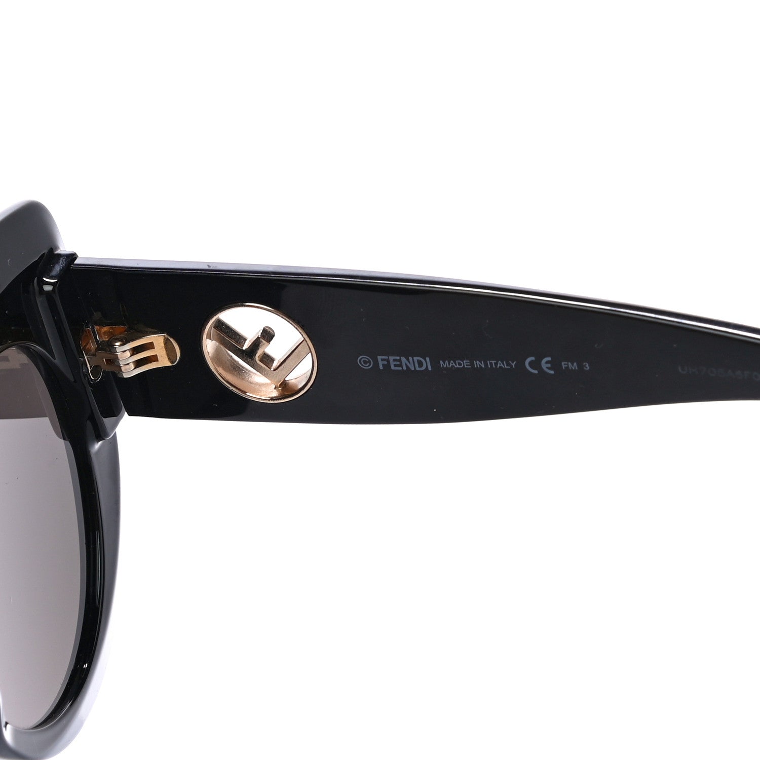 Fendi Acetate F is Fendi Oversized Butterfly Sunglasses FF 0306/S Black 5 of 7
