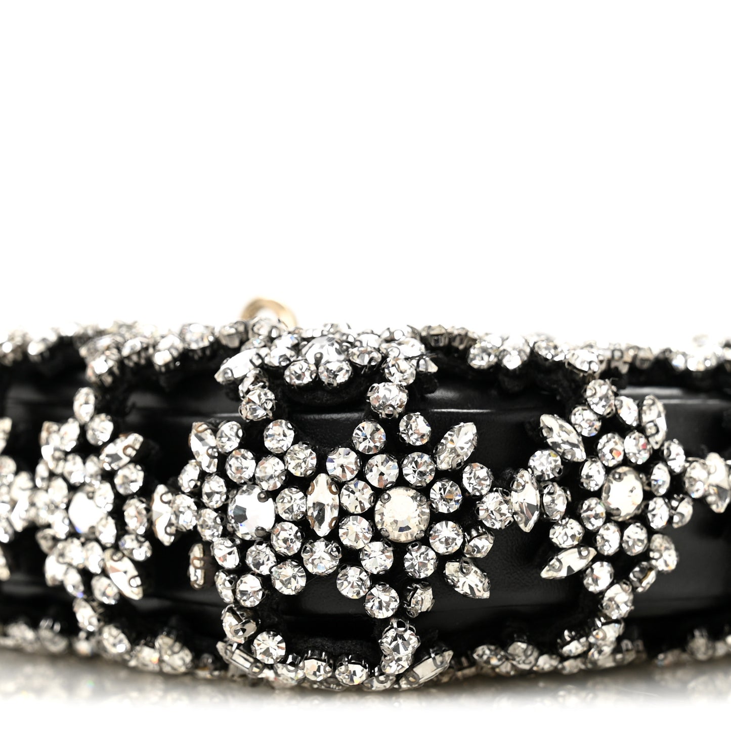 Calfskin Crystal Mini Jackie Notte Bag Black