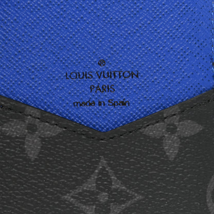 Louis Vuitton Epi Monogram Eclipse Pocket Organizer Black Blue 6 of 8